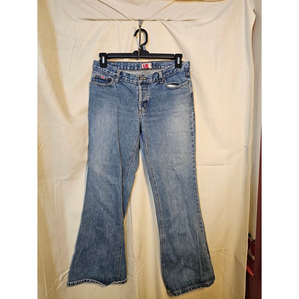 Tilt Vintage Flare Jeans Womens 9 Reg Medium Wash Denim Wide Leg Y2K Retro